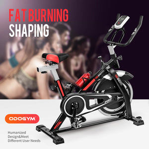 Exercise Slim Bike With Heavy Flywheel and Fitness At Home Gym