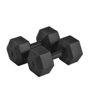 A pair 22 lb Dumbbells Set | Hex Ironmaster Dumbbells With Plastic Protective Surface