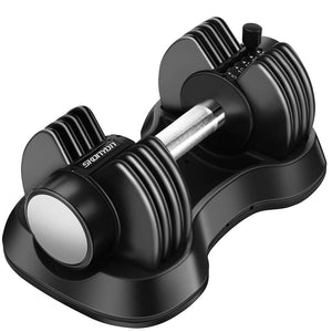 5 to 25 lb Adjustable Dumbbells Fast Automatic Adjustable and Weight Plate for Workout Home Gym