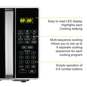 ZOKOP 0.9 Cu.Ft Countertop Smart Microwave Oven 900 Watt