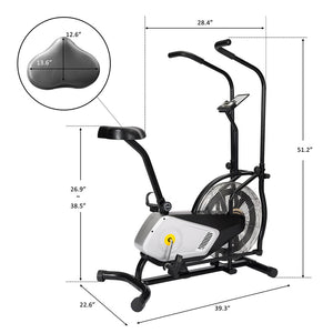 Air Bike | Indoor Stationary Fan Exercise Bike Cycling Fitness With Air Resistance System
