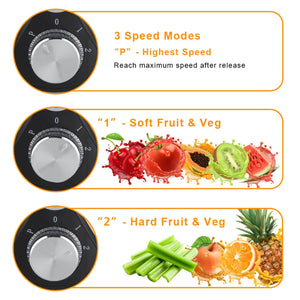 ZOKOP 1000ML Large Diameter Electric Juicer Machine | Fruit Vegetable Juice Maker