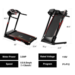 FYC Electric Foldable Treadmill | Pro Fitness Treadmill For Home Gym