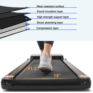 FYC Under Desk Treadmill | Slim Small Portable Walking Treadmill